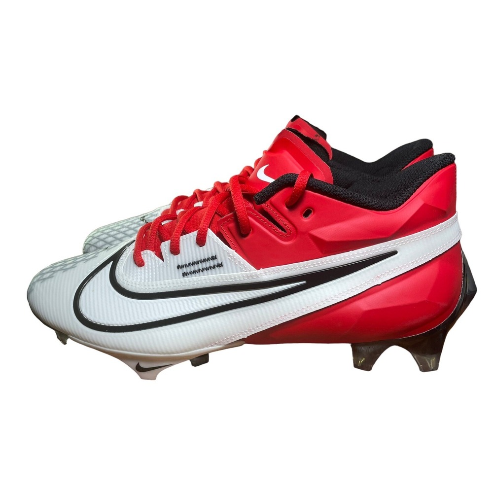 Nike Vapor Edge Elite 360 2 Red White‎ Football Cleats DA5457-616 Men's Size 10